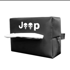 New Black Jeep Car Kleenex Holder. #1017-322